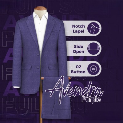 Avendra Ash Color Suit
Notch Lapel - Side Open - 2 Button