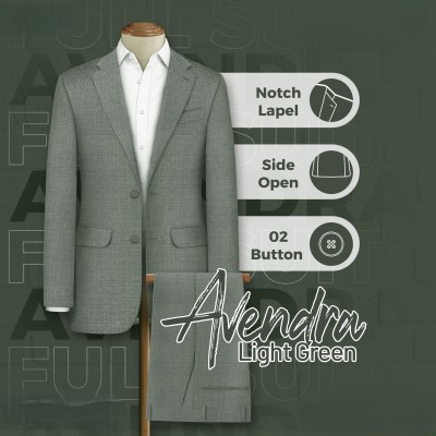 Avendra Ash Color Suit
Notch Lapel - Side Open - 2 Button